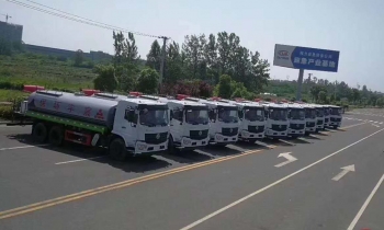 程力集團東風D6L后雙橋抑塵車灑水車十臺連發